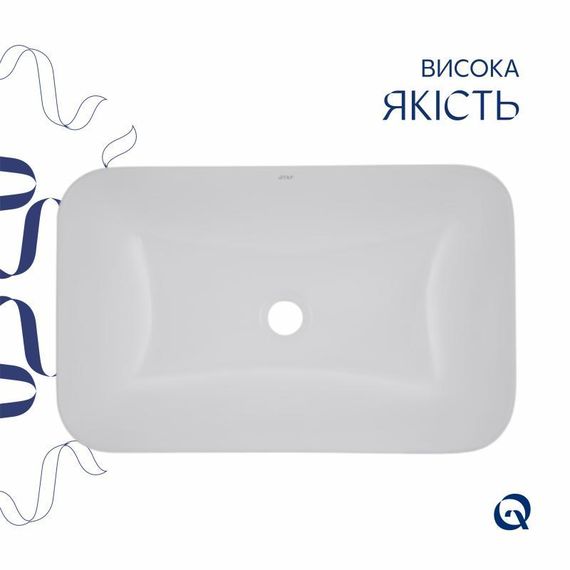 Раковина Qtap Scorpio 615х390х150 White QT1411K491WN | Зображення 3