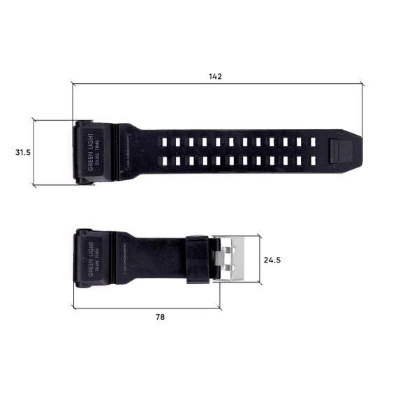 Ремешок для часов Skmei 1818BK Black | Зображення 2
