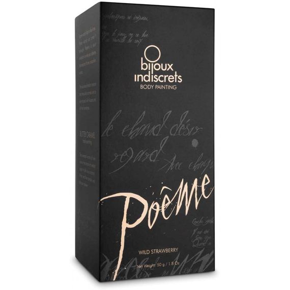 Їстівна фарба для тіла Bijoux Indiscrets Poеme - Wild Strawberry, 50г | Зображення 3