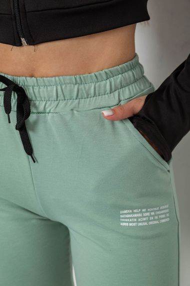 Спортивные штаны женские, цвет оливковый, 238R5052-1 | Зображення 4