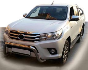 Передняя защита WT009 (нерж) для Toyota Hilux 2015-2024 гг