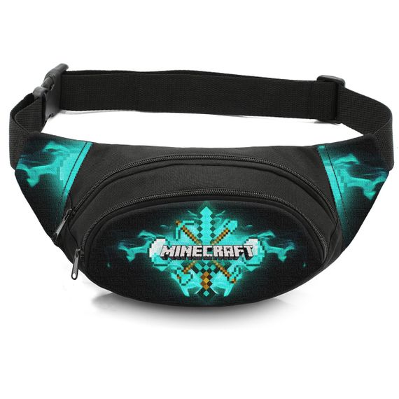Сумка-бананка дитяча з принтом Minecraft поясна сумка для хлопчика (4523)