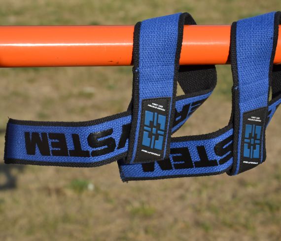 Лямки для тяги Павер сістем PS-3401 Lifting Straps Duplex Black/Blue | Зображення 6