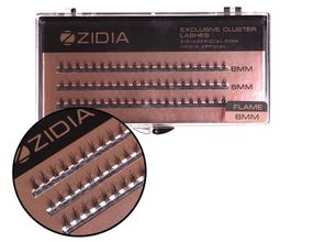 Ресницы-пучки Zidia Cluster lashes Flame Series C 0.10 (3 ленты, размер 6 мм)
