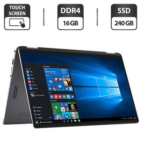 Ультрабук Dell Latitude 7400 2-in-1 / 14" (1920x1080) IPS Touch / Intel Core i5-8265U (4 (8) ядра по 1.6 - 3.9 GHz) / 16 GB DDR4 / 240 GB SSD / Intel UHD Graphics / WebCam б/в