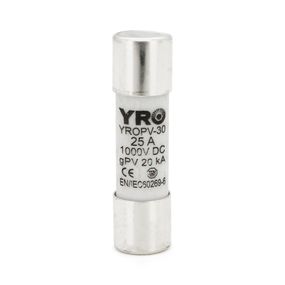 Плавкий запобіжник YROPV-30.25A, 1000V dc, 10x38mm, постійна напруга
