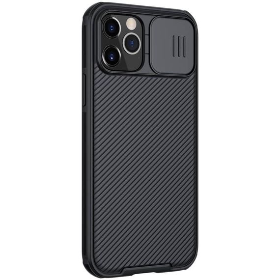 Карбонова накладка Nillkin CamShield Pro для Apple iPhone 12 Pro Max (6.7") Black | Зображення 3