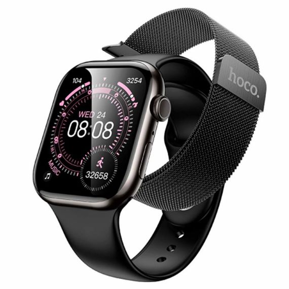 Розумний годинник Smart Hoco Y42 Ultra Black | Зображення 1
