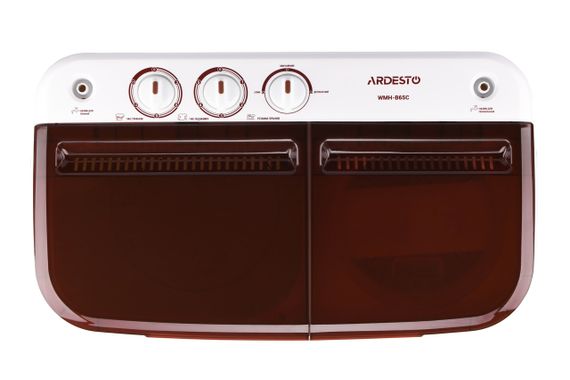 Стир. машина полуавтомат ARDESTO WMH-B65C, 6.5кг, 1350, 41см, Отжим, Таймер, Белый (WMH-B65C) | Зображення 2