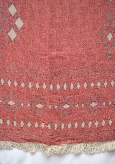 Муслінове покривало Kayra 210x250 см MP4, Червоний | Зображення 2