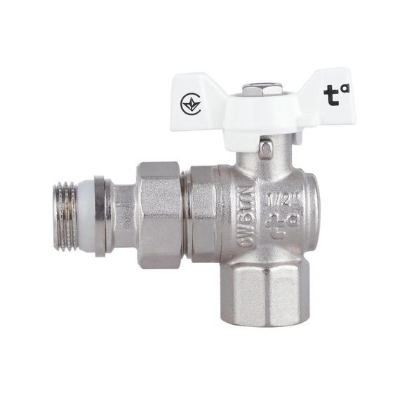 Кран кульовий "Американка" Thermo Alliance Forte 1/2" з антипротіканням кутовий SF223W15 | Зображення 3
