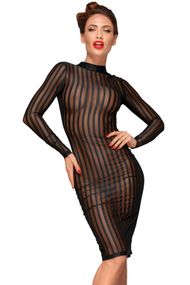 Сукня Noir Handmade F182 Classic dress made of elastic tulle Чорна XL