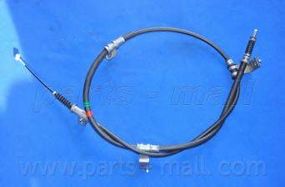 Трос ручного гальма Hyundai H-1Grand Starex лів. (вир-во PARTS-MALL) PARTS-MALL PTA253