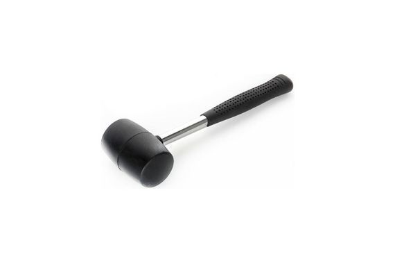 Киянка резиновая черная с металлической рукояткой 450гр СИЛА