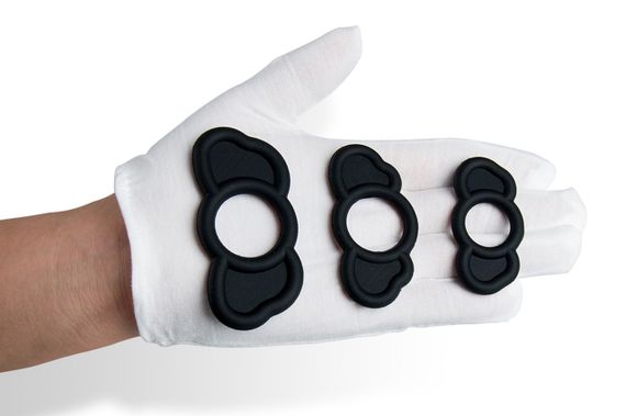 Набор из 3 шт силиконовых эрекционных колец Elephant rings, BS6000026 sexstyle | Зображення 6