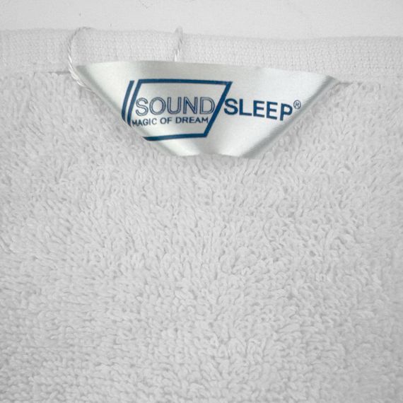 Рушник махровий з петелькою SoundSleep Lenity білий 400г/м2 50х90 см | Зображення 2