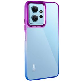 Чохол TPU+PC Fresh sip series для Xiaomi Redmi Note 12 4G Синій / Фіолетовий