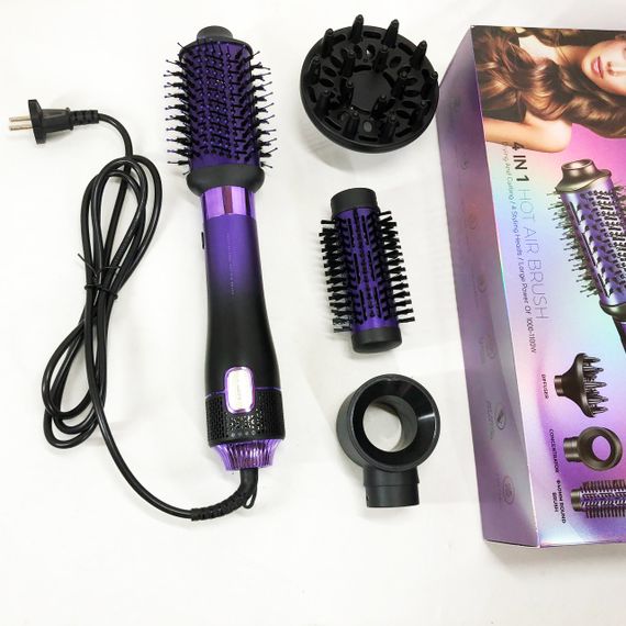 Фен-щітка стайлер VGR V-484 4 в 1. Колір: фіолетовий | Зображення 1