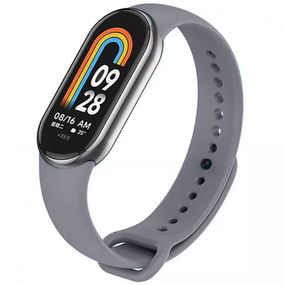 Силиконовый ремешок для Xiaomi Mi Band 8/9 Серый / Dark Gray