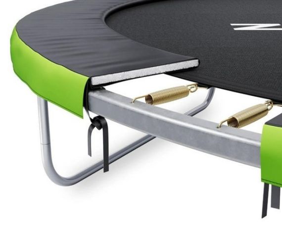 Батут із внутрішньою сіткою Zipro Jump Pro Premium 12 футів 374 см чорно-зелений (5907783039454) | Зображення 4