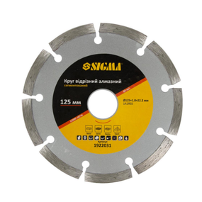 Диск алмазний d125мм*1,5*22,23мм Сегмент SIGMA