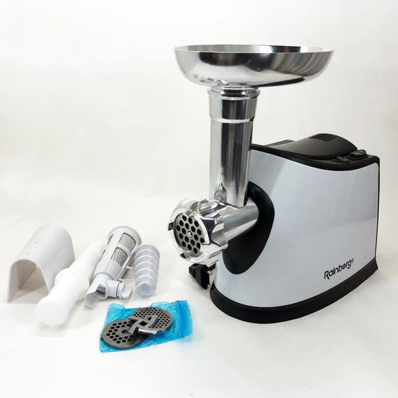 Мясорубка электрическая для мяса Rainberg RB-674 3000W, Мясорубка професиональна, Мясорубка BH-340 для овощей | Зображення 4