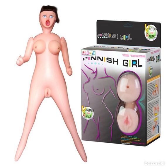 Секс-кукла с вибрацией BAILE Finish Girl Talla и двусторонним мастурбатором, 160 см Sex Aura