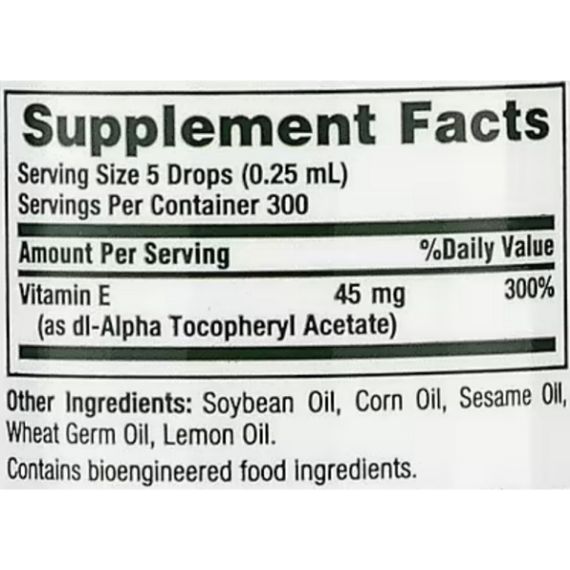 Витамин E Nature's Bounty Vitamin E-Oil 30000 IU 74 ml /296 servings/ | Зображення 1