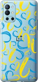 Чехол на OnePlus 9R Сердца UA "5292u-2326-17620"
