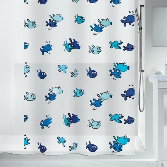 Шторка для ванной и душа Spirella Hugo 180x200 см, водоотталкивающая PEVA, 10.01951