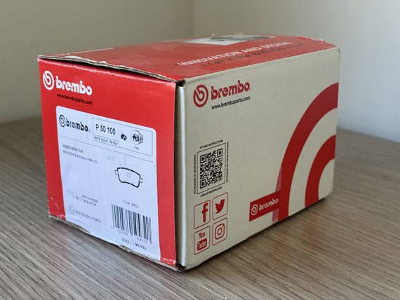 Гальмівні колодки дискові, задня вісь BREMBO, P50100 | Зображення 3