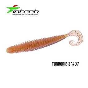 Силиконовая приманка, Съедобный силикон Intech Интеч Turborib 3"7 шт #07
