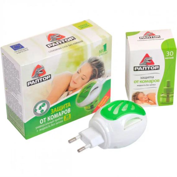 Набір фумігатор з рідиною 30 ночей від комарів Раптор | Зображення 2