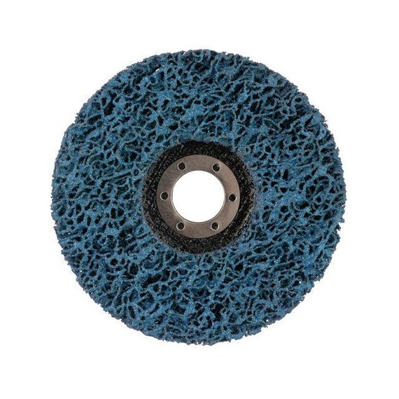 Диск зачистний з спіненого абразиву блакитний 125*22.2*13 мм, P46, T27 INTERTOOL BT-0604 | Зображення 1