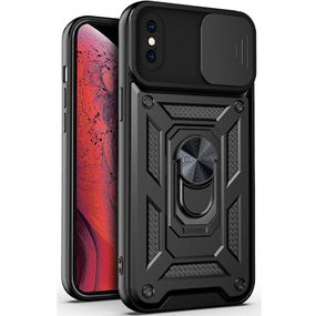 Чохол Ummi Camshield Serge Ring для Apple iPhone XS Max (6.5") Чорний