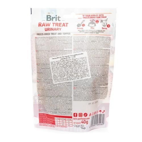 Ласощі для собак Brit Raw Treat freeze-dried Urinary для профілактики сечокам'яної хвороби, індичка, 40 г | Зображення 2