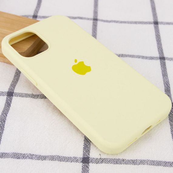 Чехол Silicone Case Full Protective (AA) для Apple iPhone 14 (6.1") Желтый / Mellow Yellow | Зображення 1