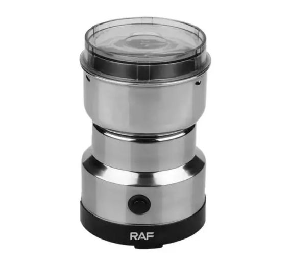 Кавомолка електрична RAF R-7113 ножова 4 леза 300Вт подрібнювач з нержавіючої сталі