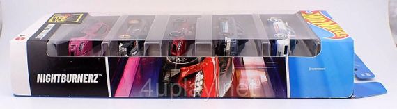 Hot Wheels Nightburnerz Подарочный набор из 5-ти машинок Хот Вилс Уличные гонщики | Зображення 4