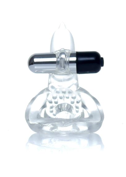 Ерекційне кільце - Dolphin Vibro CockRing Clear | Зображення 3