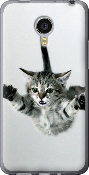 Чехол на Meizu MX4 PRO Летящий котёнок "2322u-132-17620"