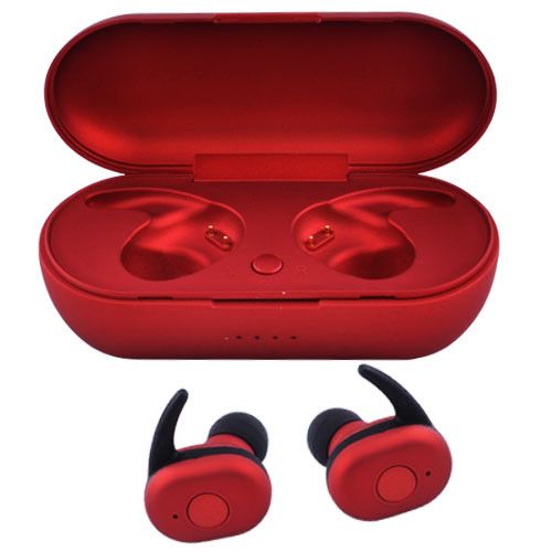 Беспроводные bluetooth наушники DT1 с кейсом red | Зображення 2