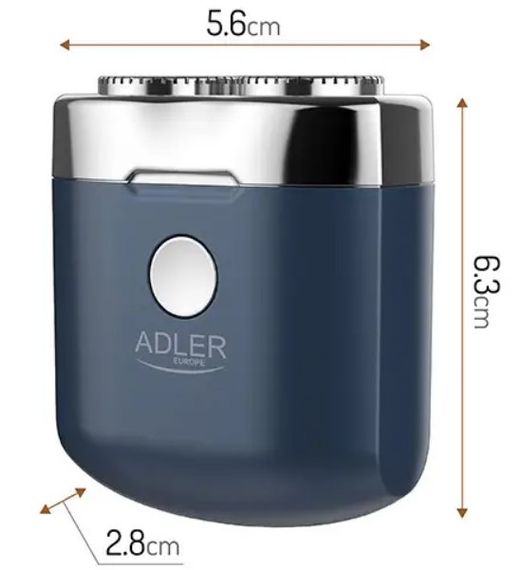 Бритва дорожня Adler AD 2937 з USB, синя | Зображення 4