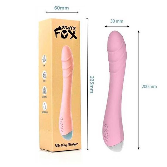 Вібратор Silver Fox для стимуляції точки G USB - Рожевий — Вібратори | Зображення 4