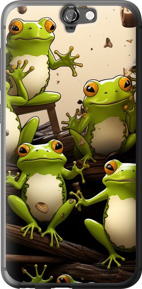 Чехол на HTC One A9 Жабки "5656u-156-17620"