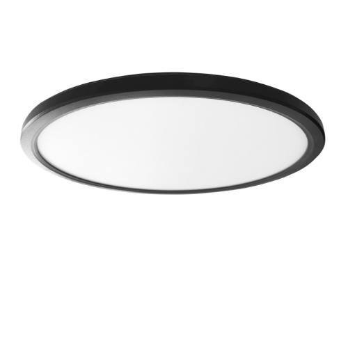 LED Светильник 22W 3000K-4000K-5000K с декоративной подсветкой черный VL-DL5R-22CB Videx | Зображення 4
