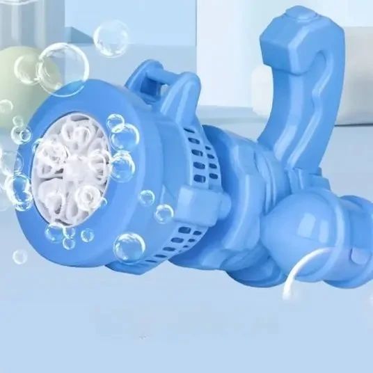 Дитячий кулемет генератор мильних бульбашок від батарейок Bubble machine toy | Зображення 3