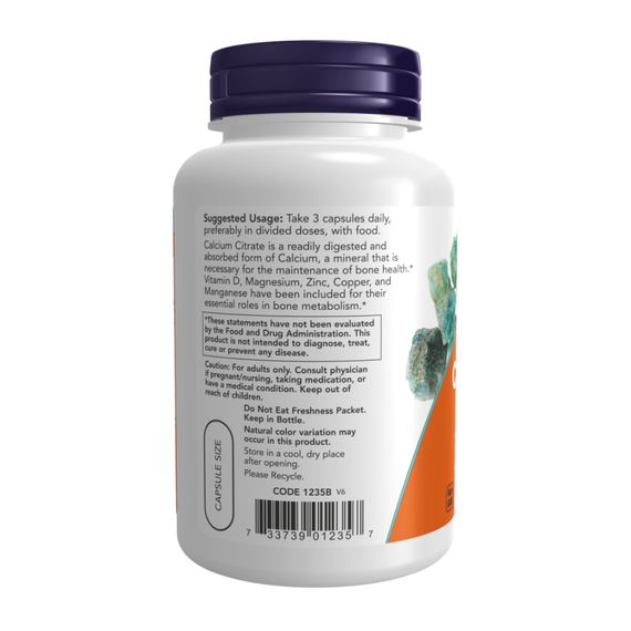 Calcium Citrate Caps - 240 vcaps | Зображення 2