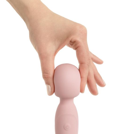 Вібромасажер Good Vibes Only - SIMI Double-Sided Wand Vibrator Soft Silicone - Pink | Зображення 8