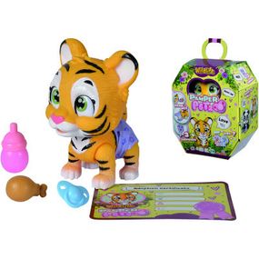 Ігровий набір Simba Pamper Petz Тигреня, що п&apos;є і писає з кольоровою лапкою 3 аксесуарів-сюрпризу (5953575)